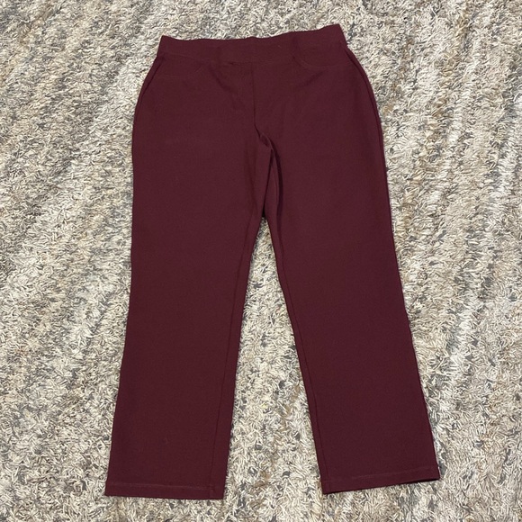 Susan Graver Ponte knit straight leg pull on pants size MP lot/5 A297711 - Picture 6 of 14